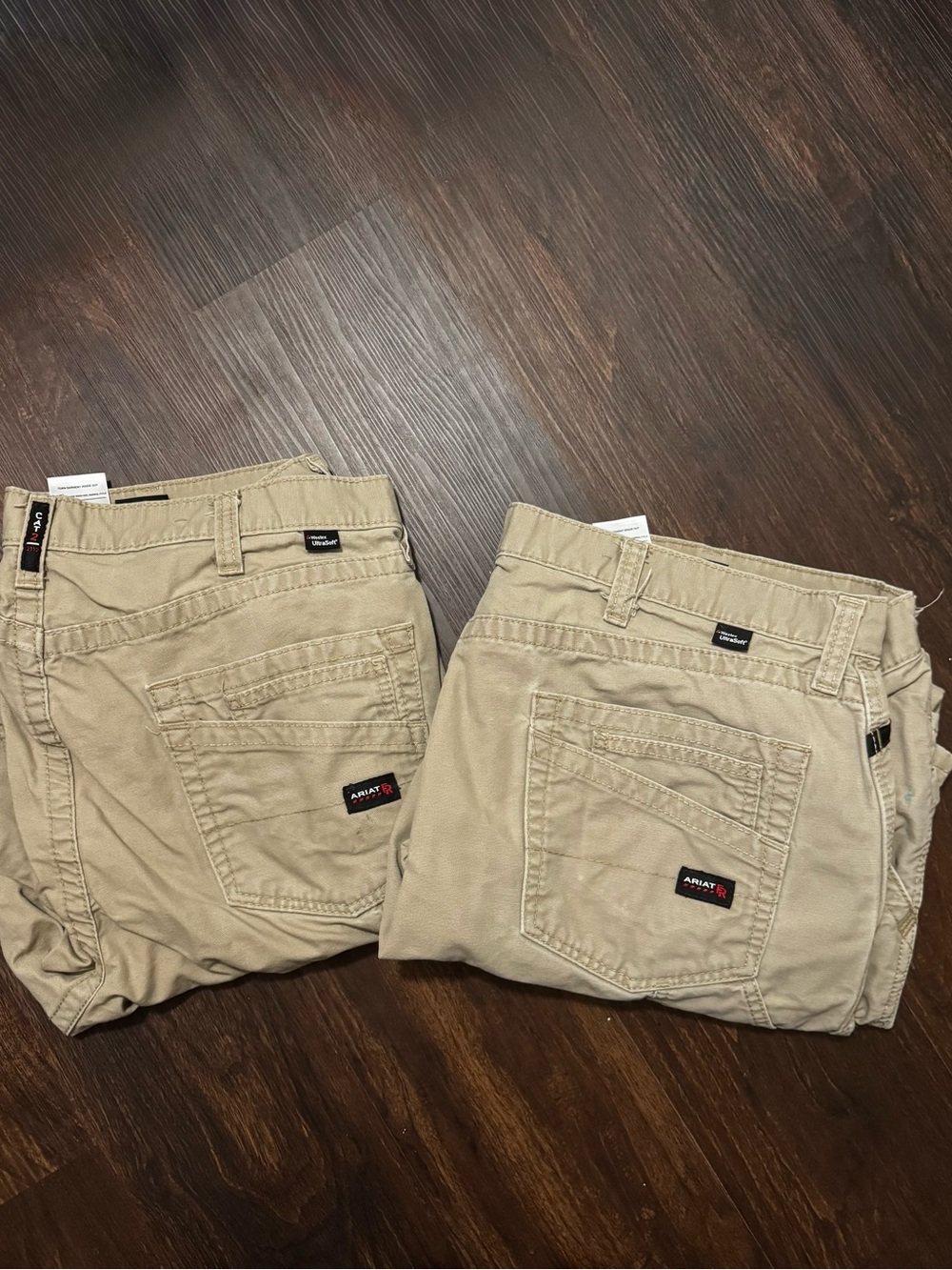 Bundle of 2 Size 40x32 Ariat Men's
FR Beige Workhorse Pants - Dual
Utility Pants
